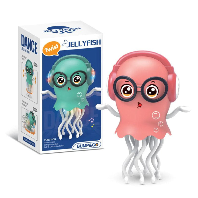 Dancing Jellyfish Toy with Music & LED Lights - Cute Headphone Jellyfish for Kids