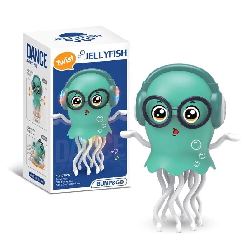 Dancing Jellyfish Toy with Music & LED Lights - Cute Headphone Jellyfish for Kids