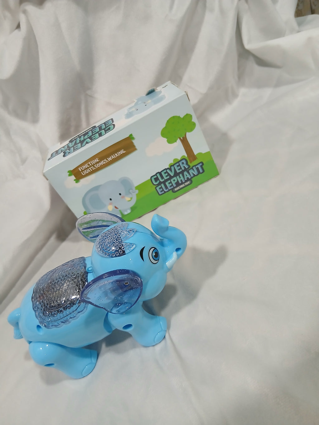 Clever Walking Elephant Toy with Lights & Music - Battery Operated Toy for Kids