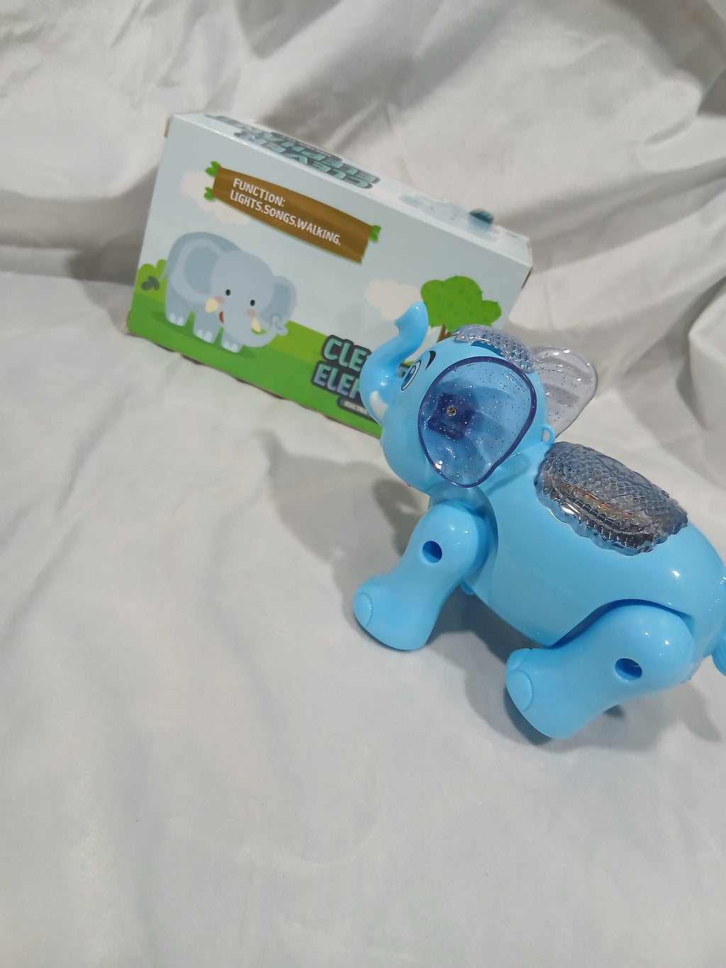 Clever Walking Elephant Toy with Lights & Music - Battery Operated Toy for Kids