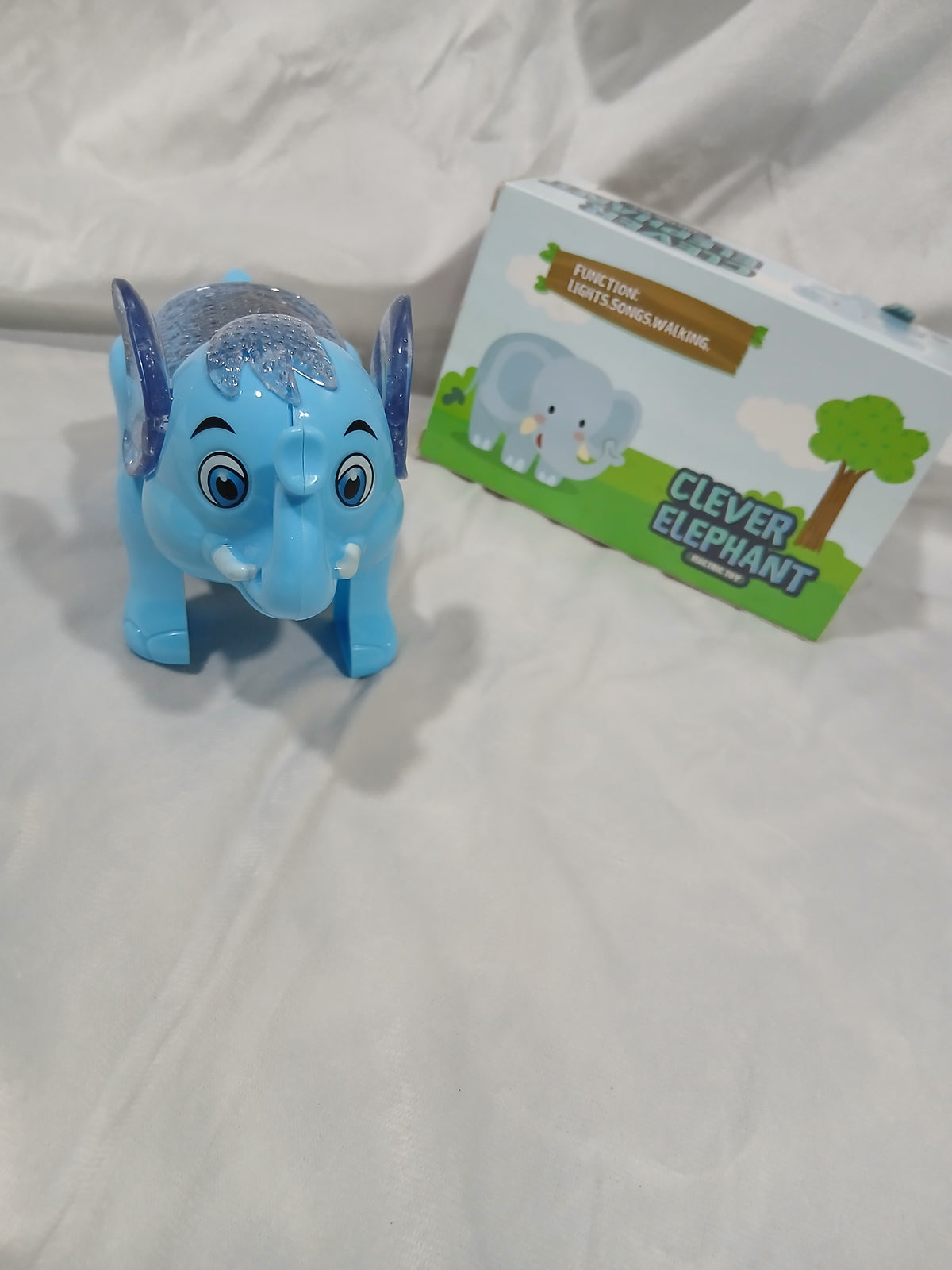 Clever Walking Elephant Toy with Lights & Music - Battery Operated Toy for Kids